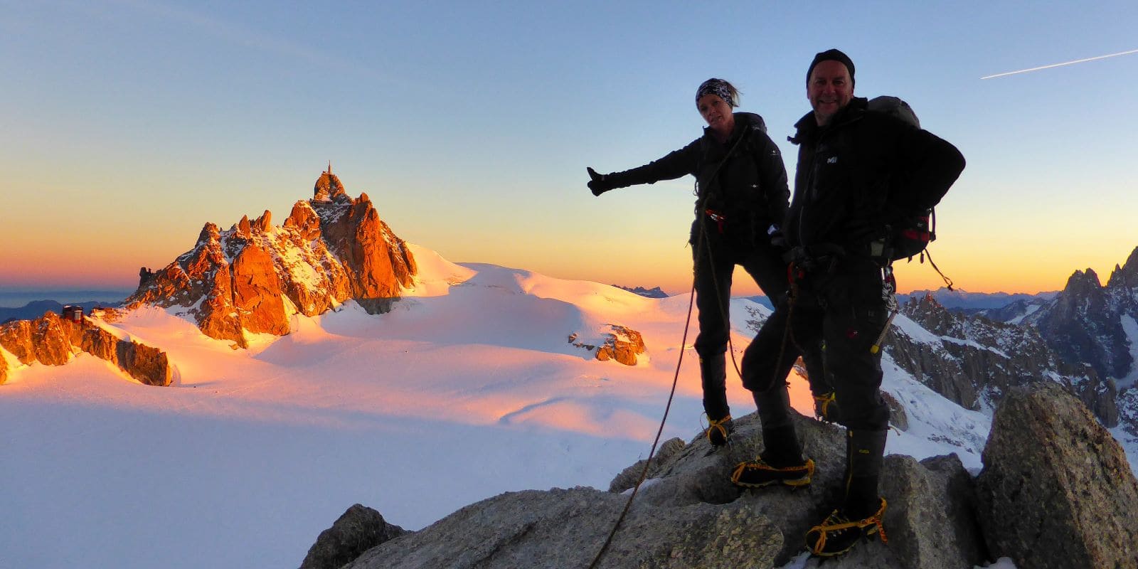 Arête des Cosmiques et pointes Lachenal - Massif du Mont-Blanc