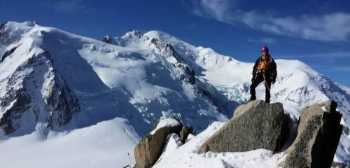 Arête des Cosmiques et Pointe Lachenal