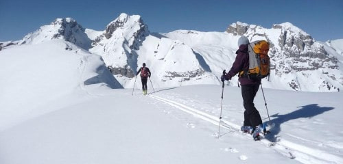 Initiation au ski de rando dans les Aravis