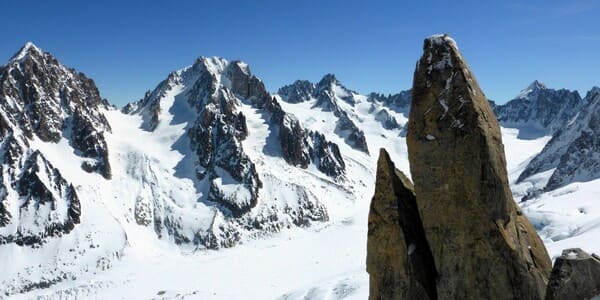 Ski Grand Angle dans le bassin d’Argentière