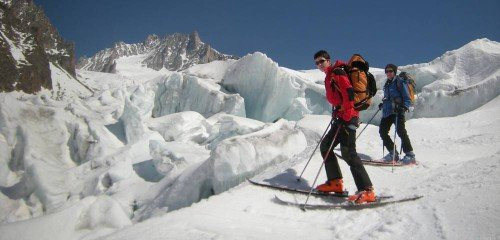 Ski de randonnée à Chamonix avec un guide