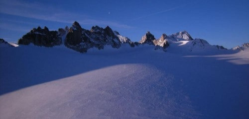 Mini-raid à skis entre Argentière et Trient