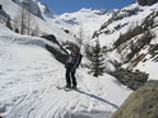 Ski de randonnée à Chamonix - traversée Crochues - Bérard