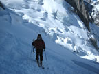 Ski alpinisme traversée de la brèche Puiseux