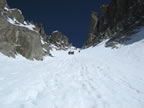 Ski alpinisme traversée de la brèche Puiseux