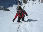Ski alpinisme traversée de la brèche Puiseux