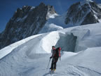 Ski alpinisme traversée de la brèche Puiseux