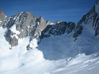 Ski alpinisme traversée de la brèche Puiseux