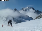 Raid à ski Argentière Trient