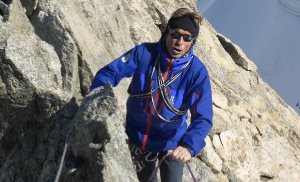 Gilles Imbert à la Dent du Géant en septembre 2014