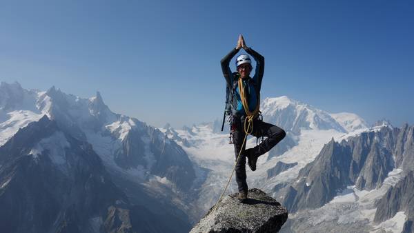 Olivier en posture zen au Moine