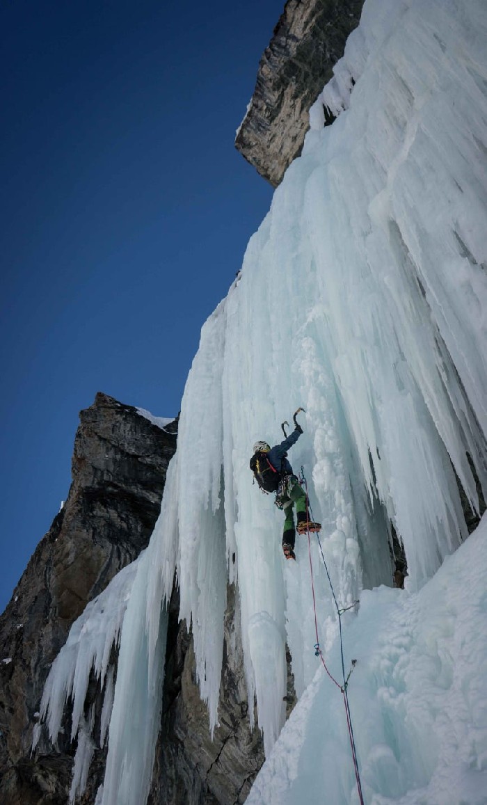 Pack en cascade de glace