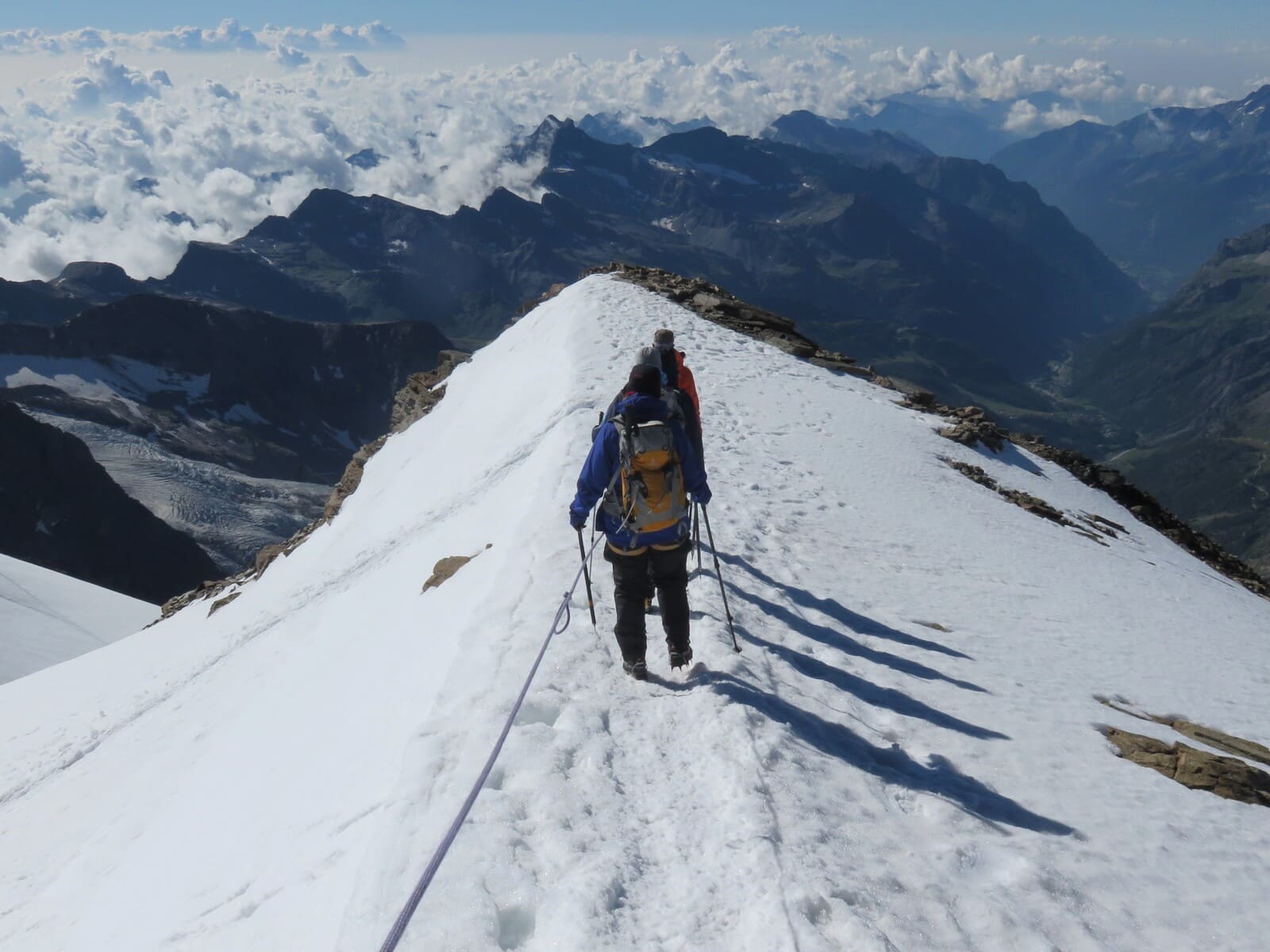 Besteigung des Gipfel Castor 4228 m - 2 Tage
