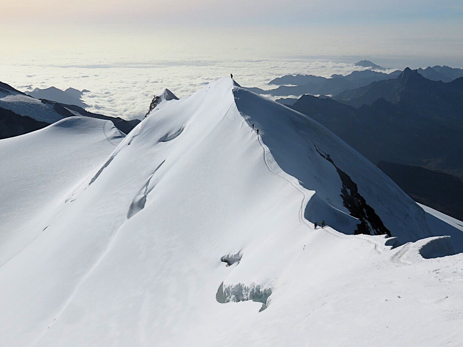 Besteigung des Gipfel Castor 4228 m - 2 Tage