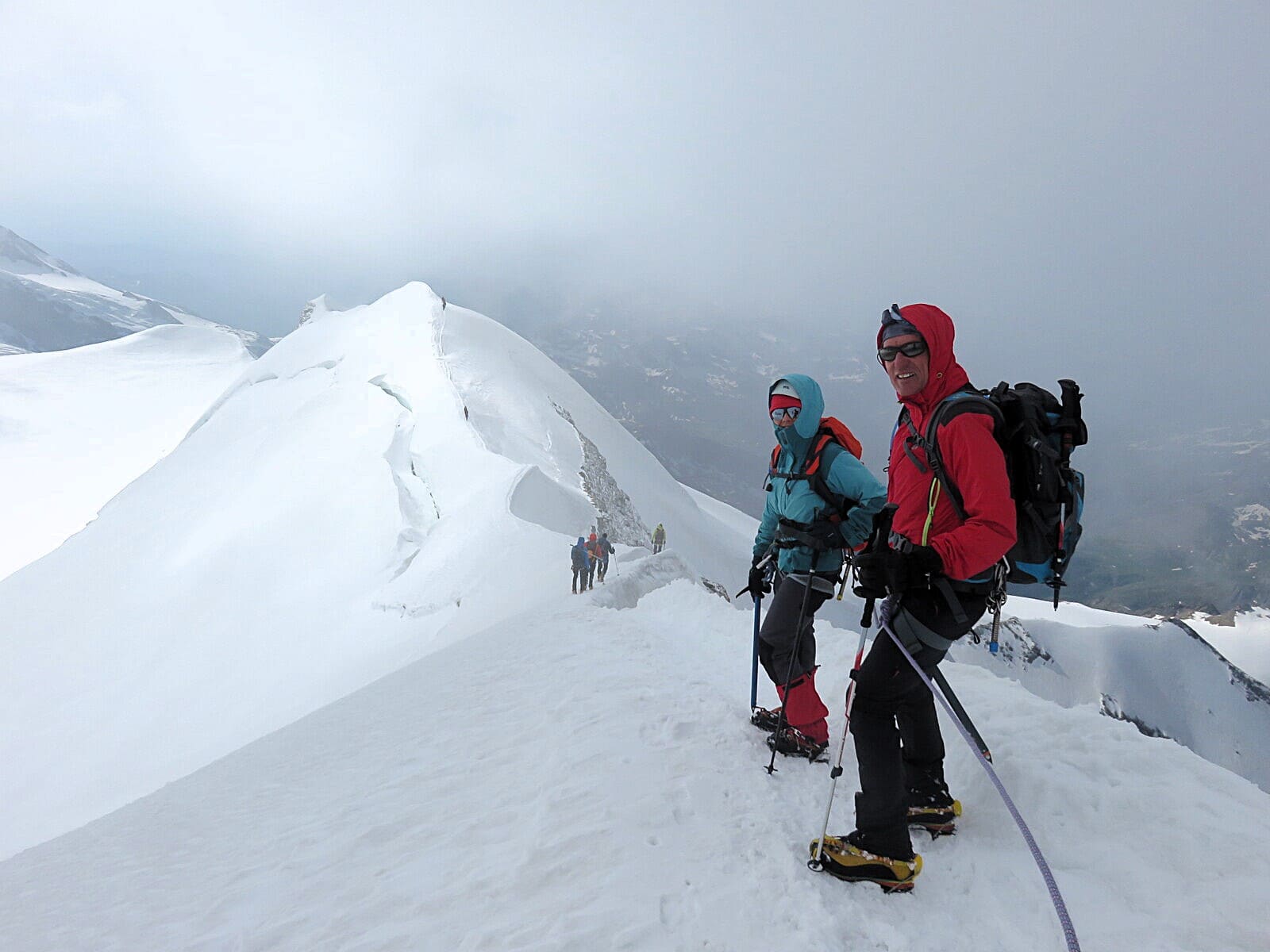 Besteigung des Gipfel Castor 4228 m - 2 Tage