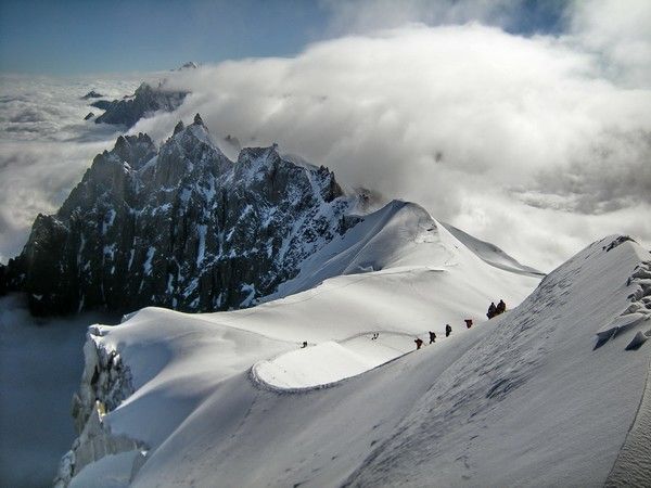 Arête des Cosmiques et Lachenal avec un guide