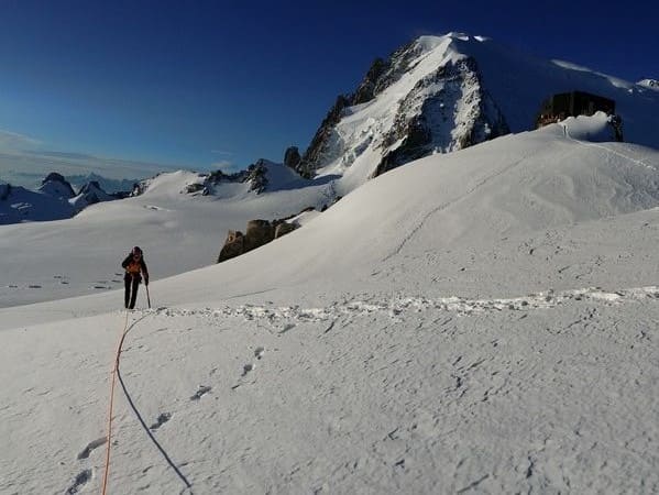 Arête des Cosmiques et Lachenal avec un guide