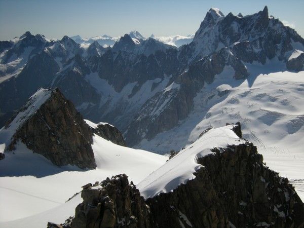 Arête des Cosmiques et Lachenal avec un guide