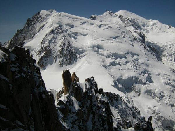 Arête des Cosmiques et Lachenal avec un guide