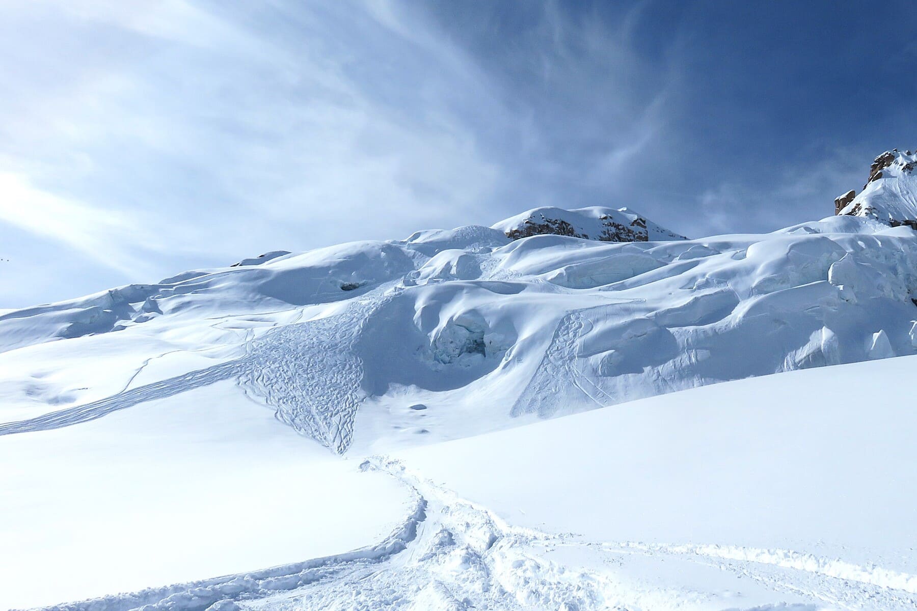 Descente Vallée Blanche à ski avec un guide
