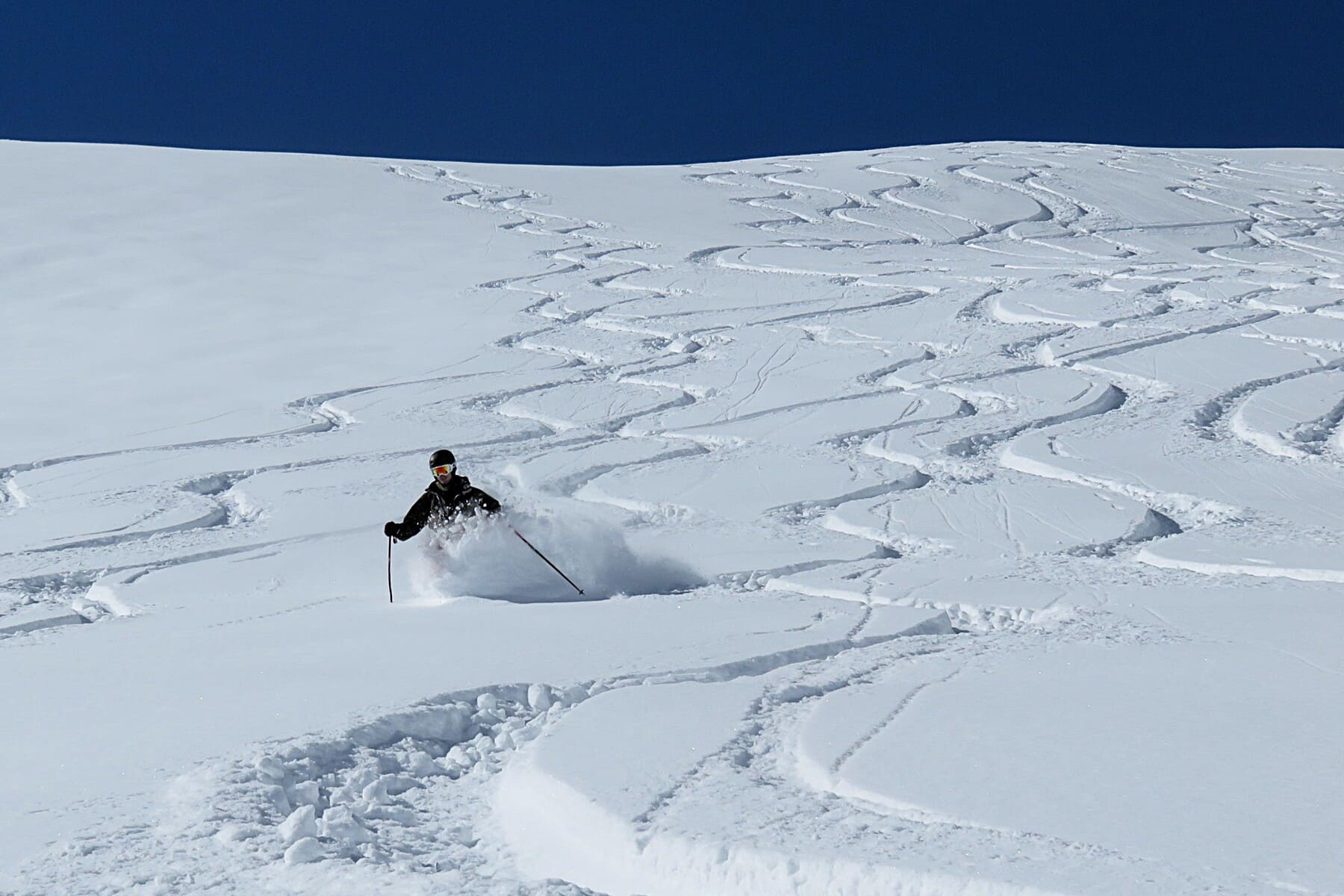 Descente Vallée Blanche à ski avec un guide