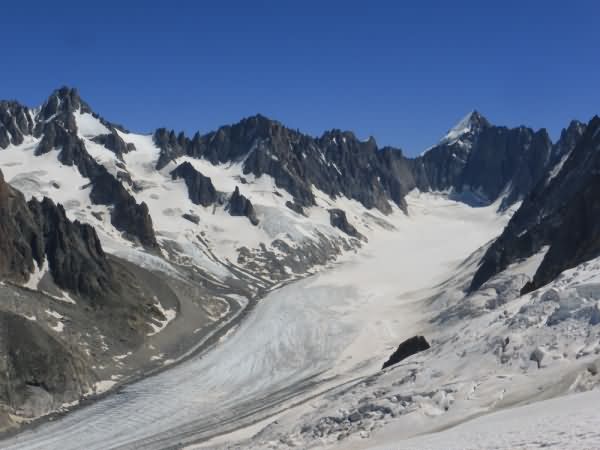 Gletscher des Mont-Blanc