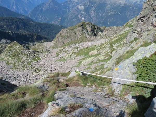 Escalade facile au Mont-Mars en traversée