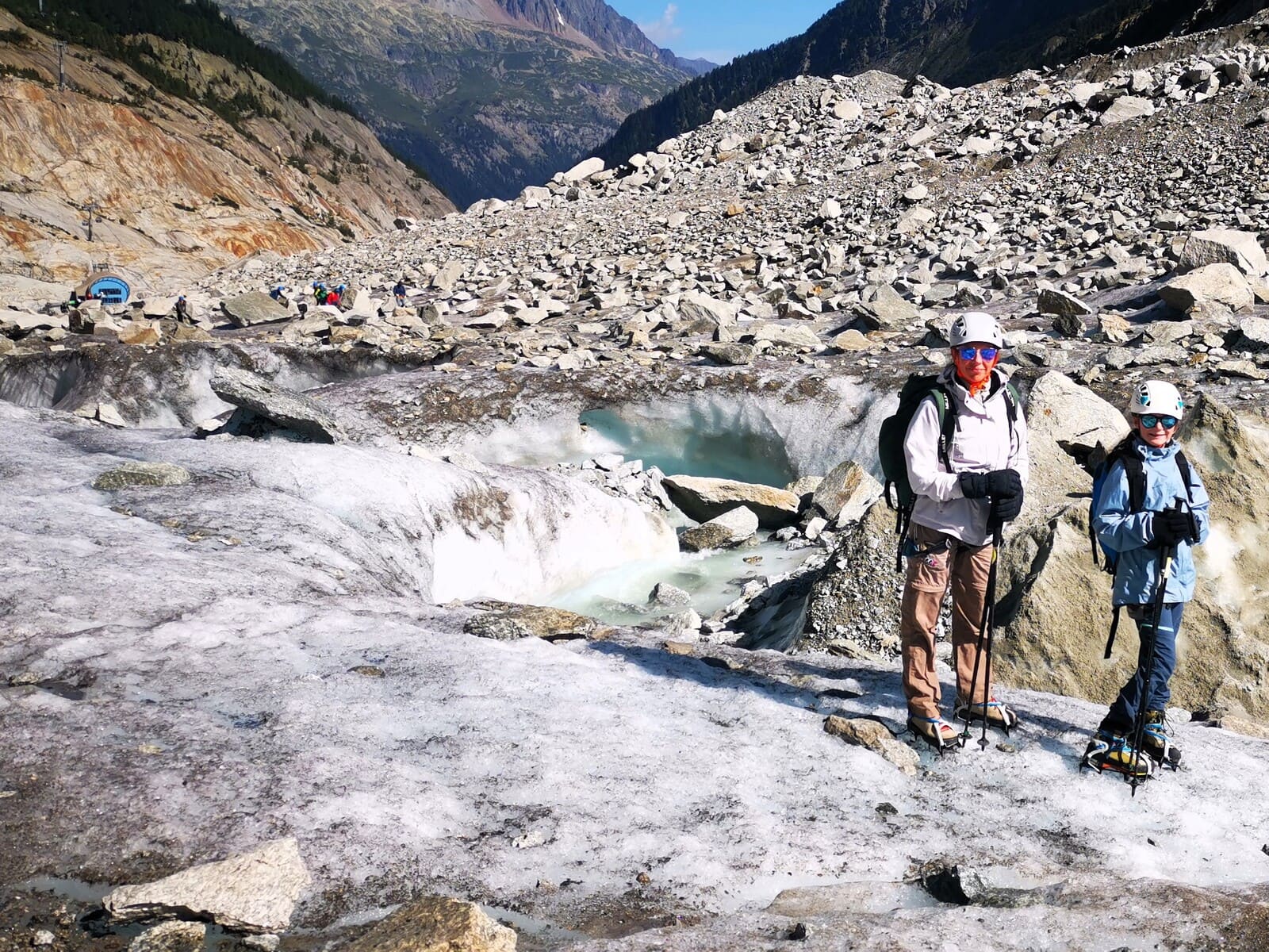 Initiation avec un guide sur la Mer de Glace