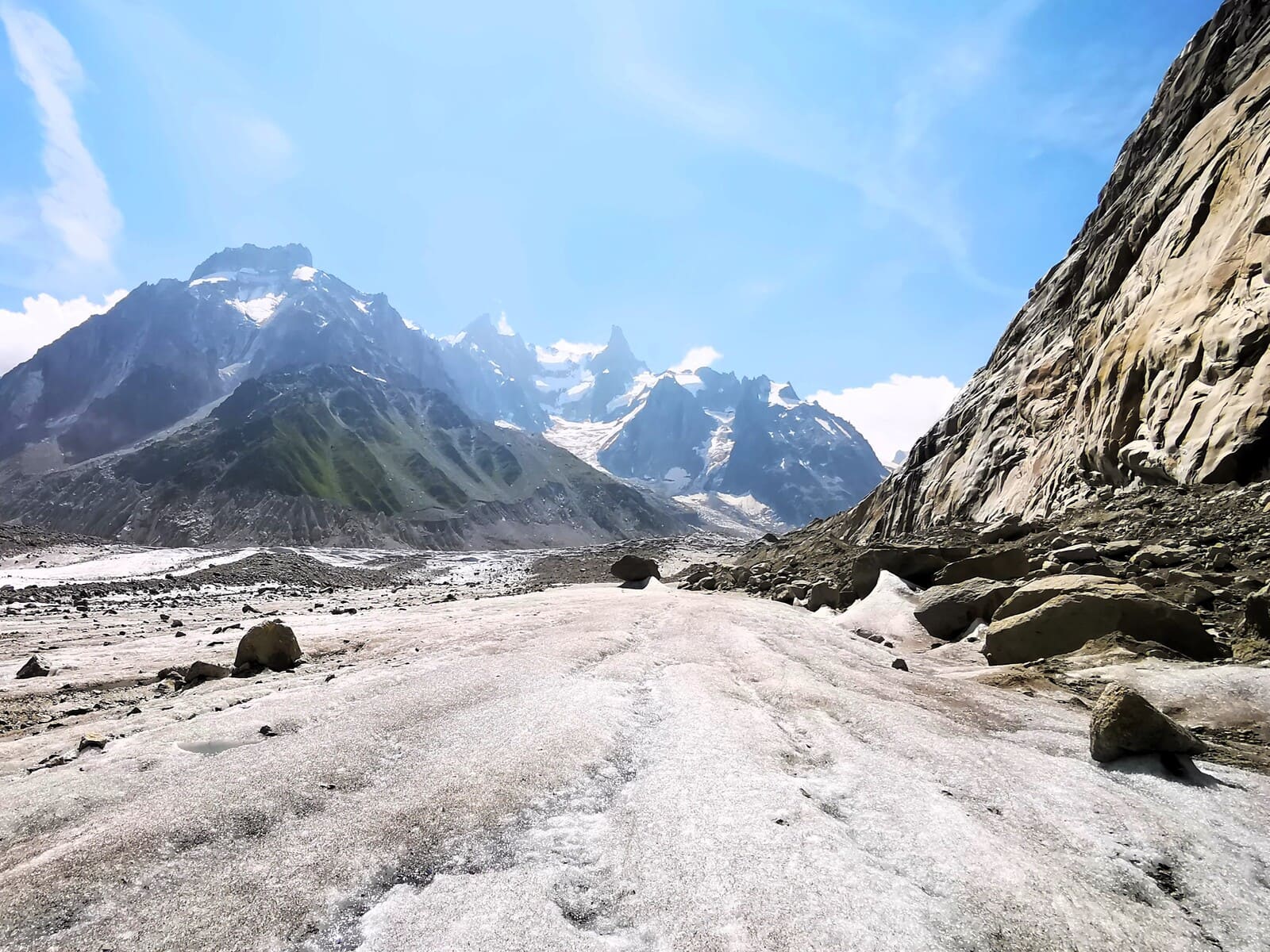 Initiation avec un guide sur la Mer de Glace