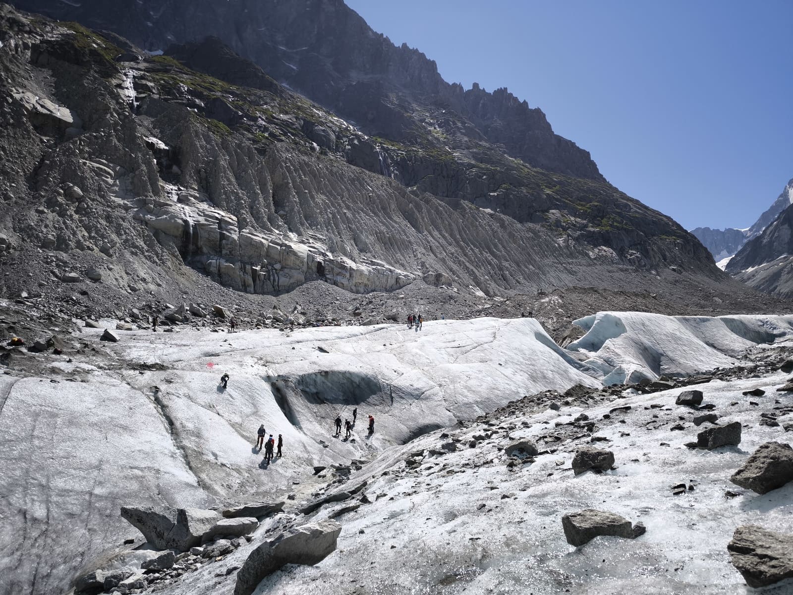 Initiation avec un guide sur la Mer de Glace