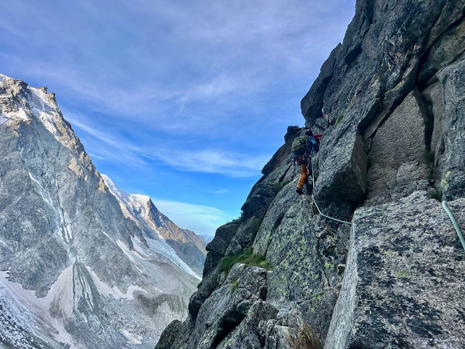 Guide escalade granit Chamonix