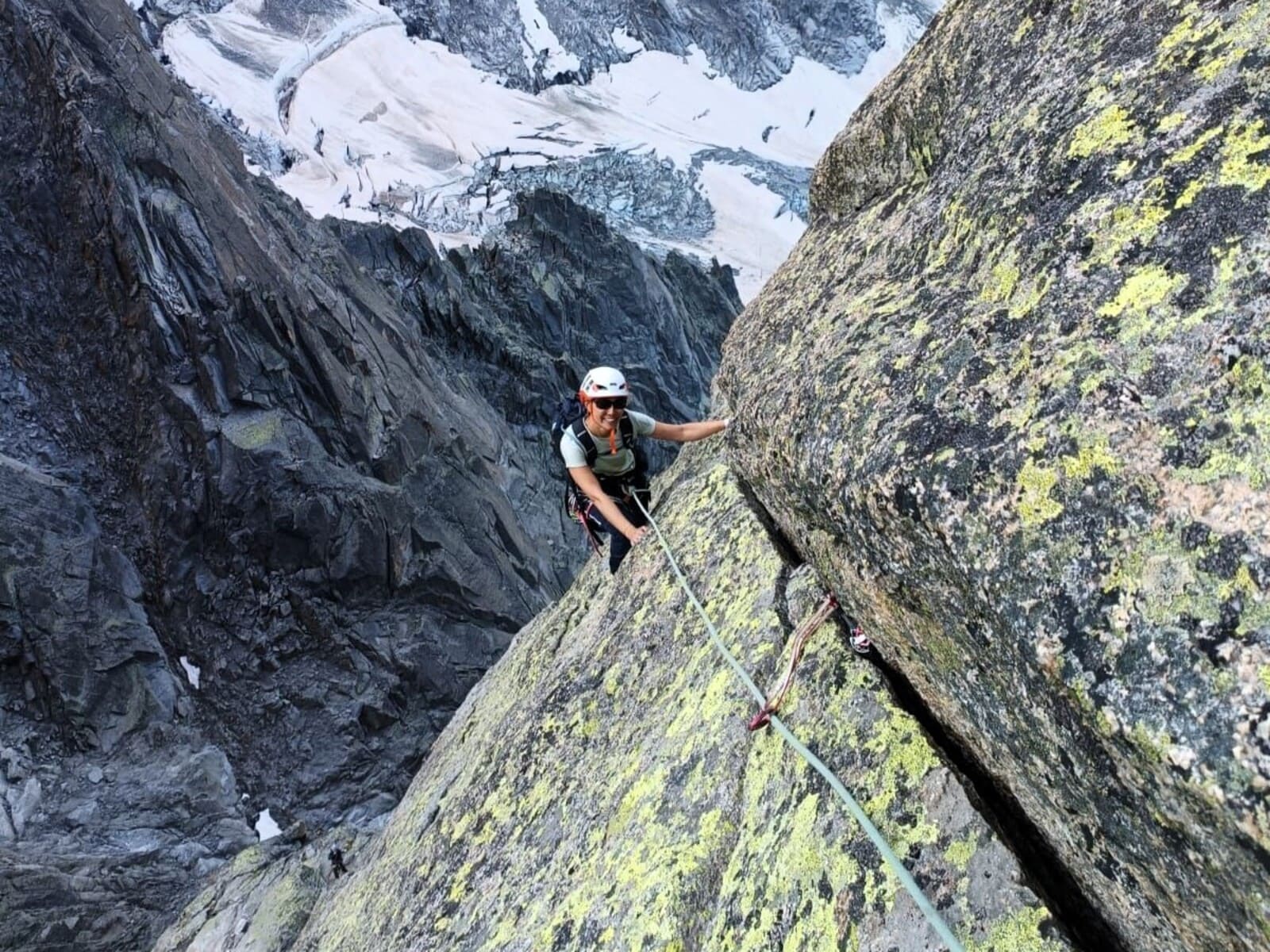 Guide escalade granit Chamonix