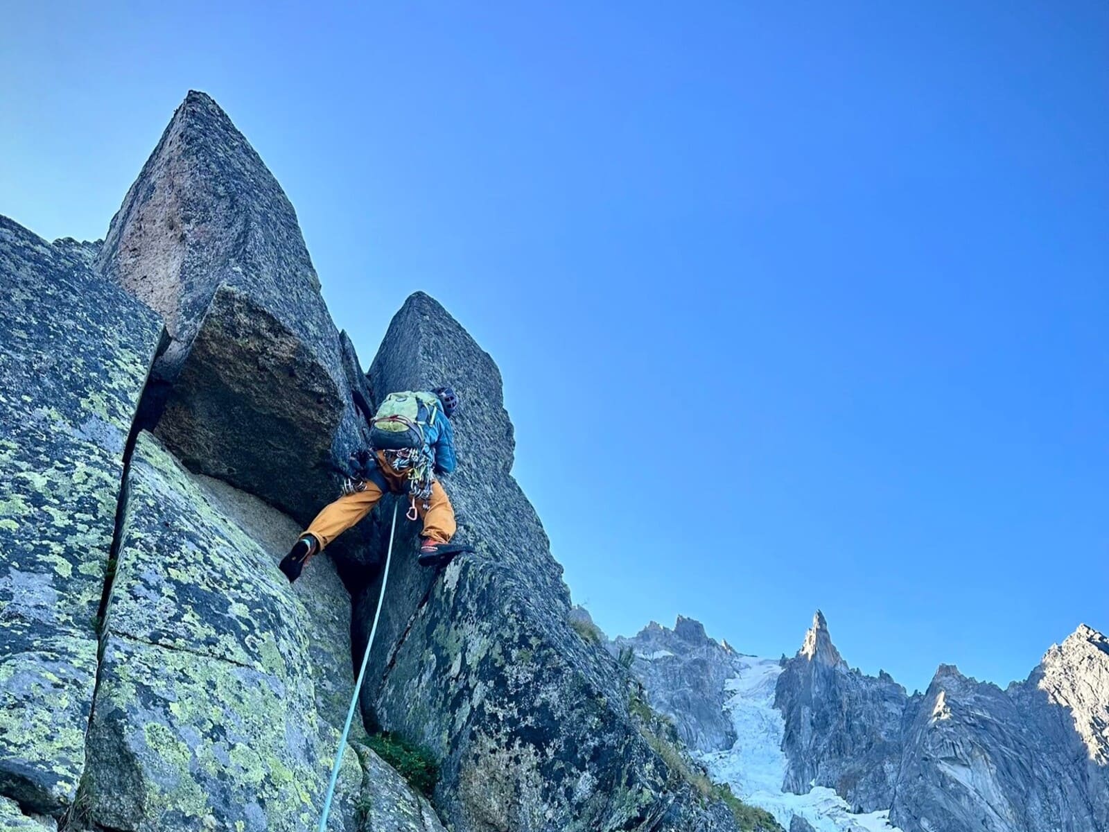 Guide escalade granit Chamonix