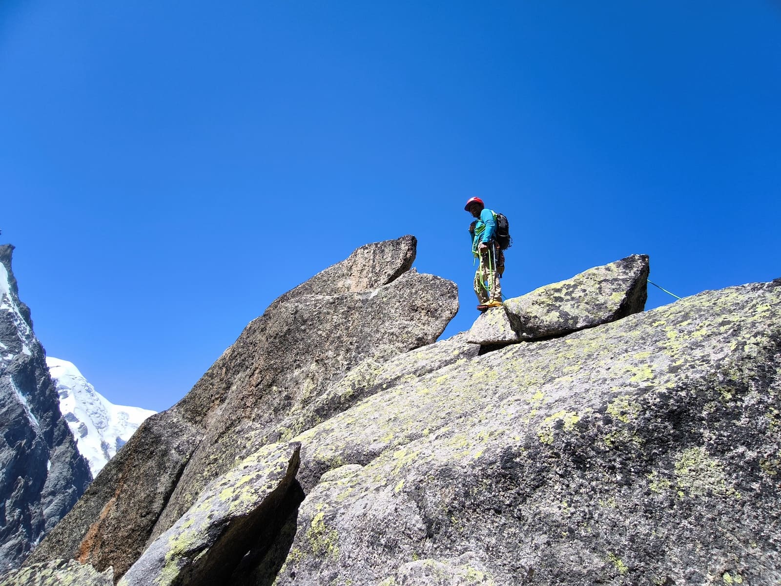Guide escalade granit Chamonix