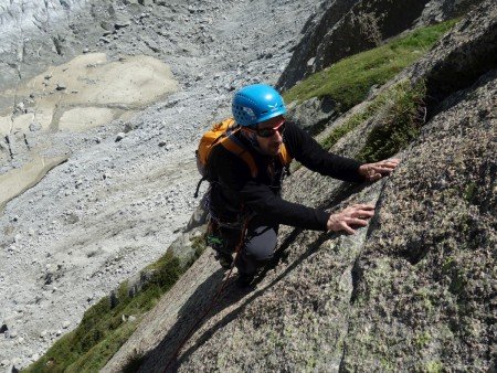 Guide escalade granit Chamonix