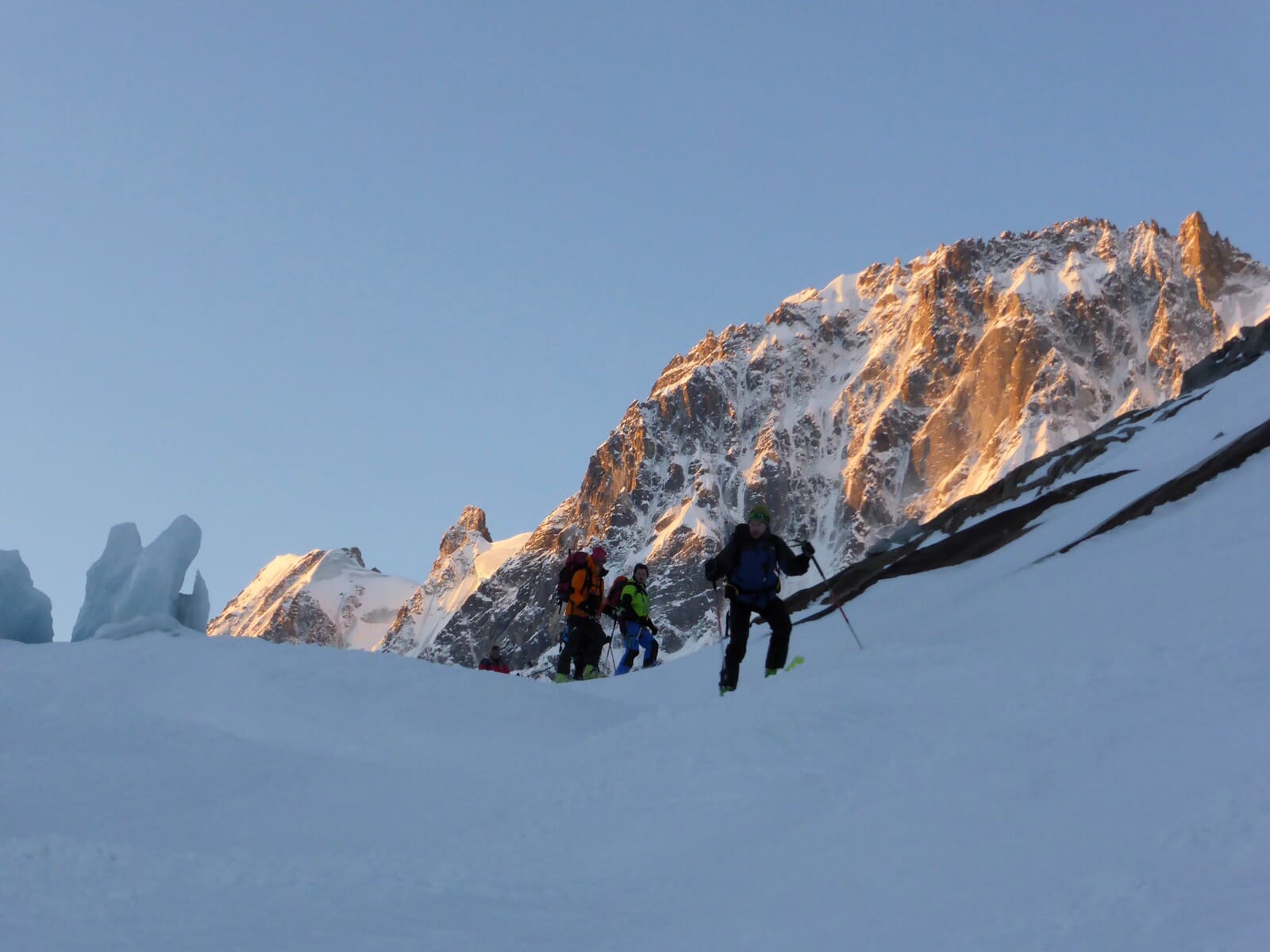Guide ski randonnée refuge Argentière