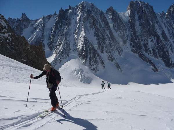 Guide ski randonnée refuge Argentière