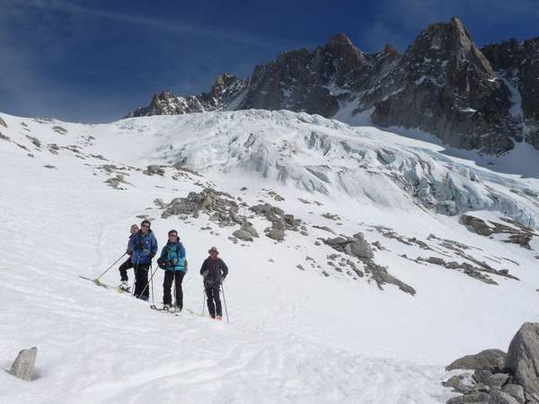 Guide ski randonnée refuge Argentière