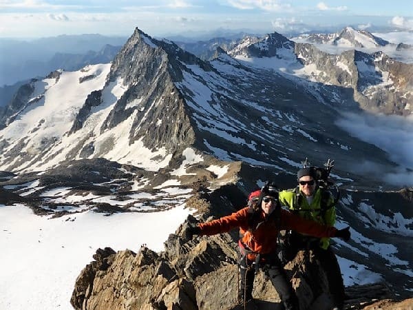 Deux 4000 à Saas-Fee : le Weissmies et le Lagginhorn