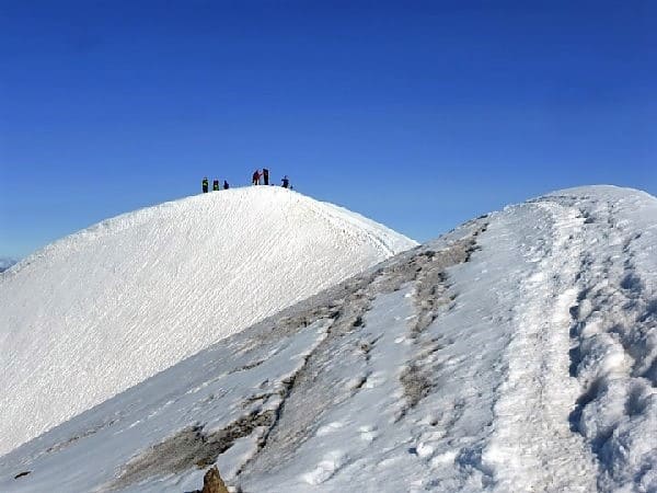 Deux 4000 à Saas-Fee : le Weissmies et le Lagginhorn