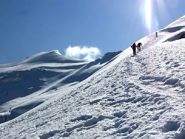 Deux 4000 à Saas-Fee : le Weissmies et le Lagginhorn