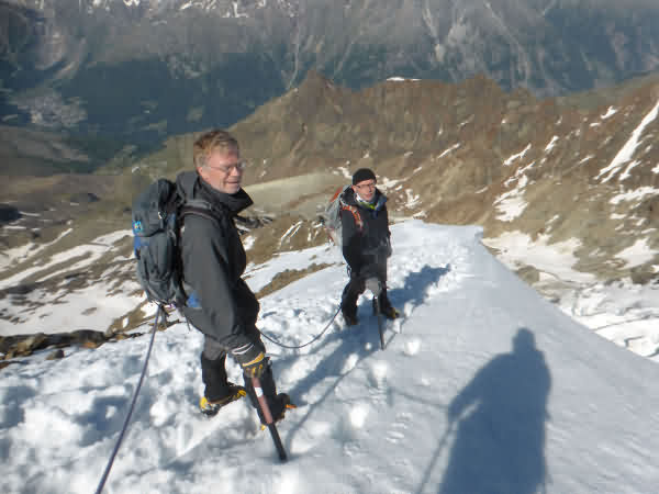 Deux 4000 à Saas-Fee : le Weissmies et le Lagginhorn