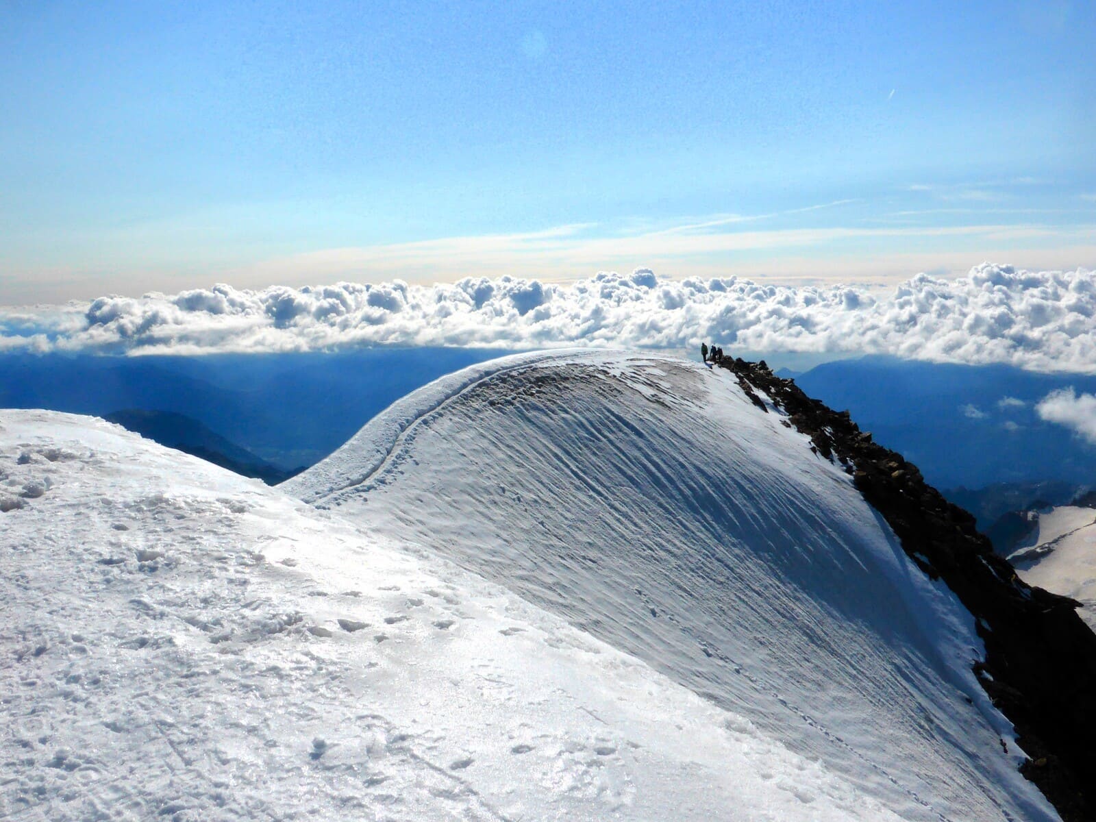 Deux 4000 à Saas-Fee : le Weissmies et le Lagginhorn