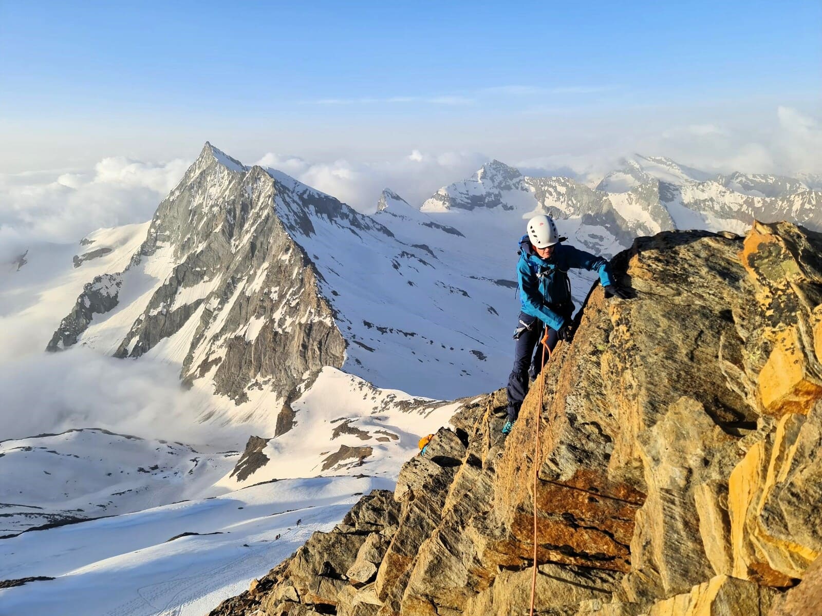 Deux 4000 à Saas-Fee : le Weissmies et le Lagginhorn