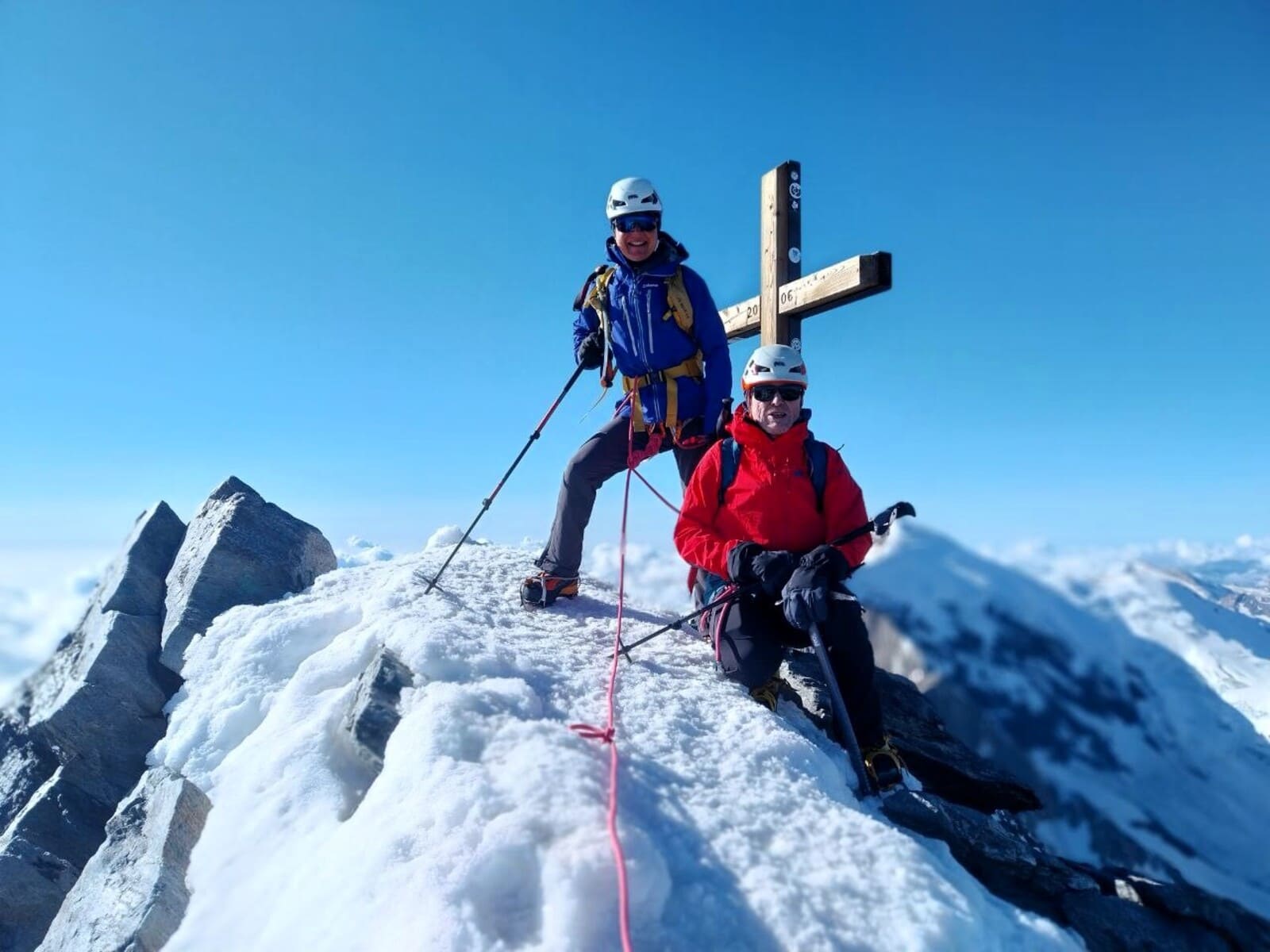 Deux 4000 à Saas-Fee : le Weissmies et le Lagginhorn