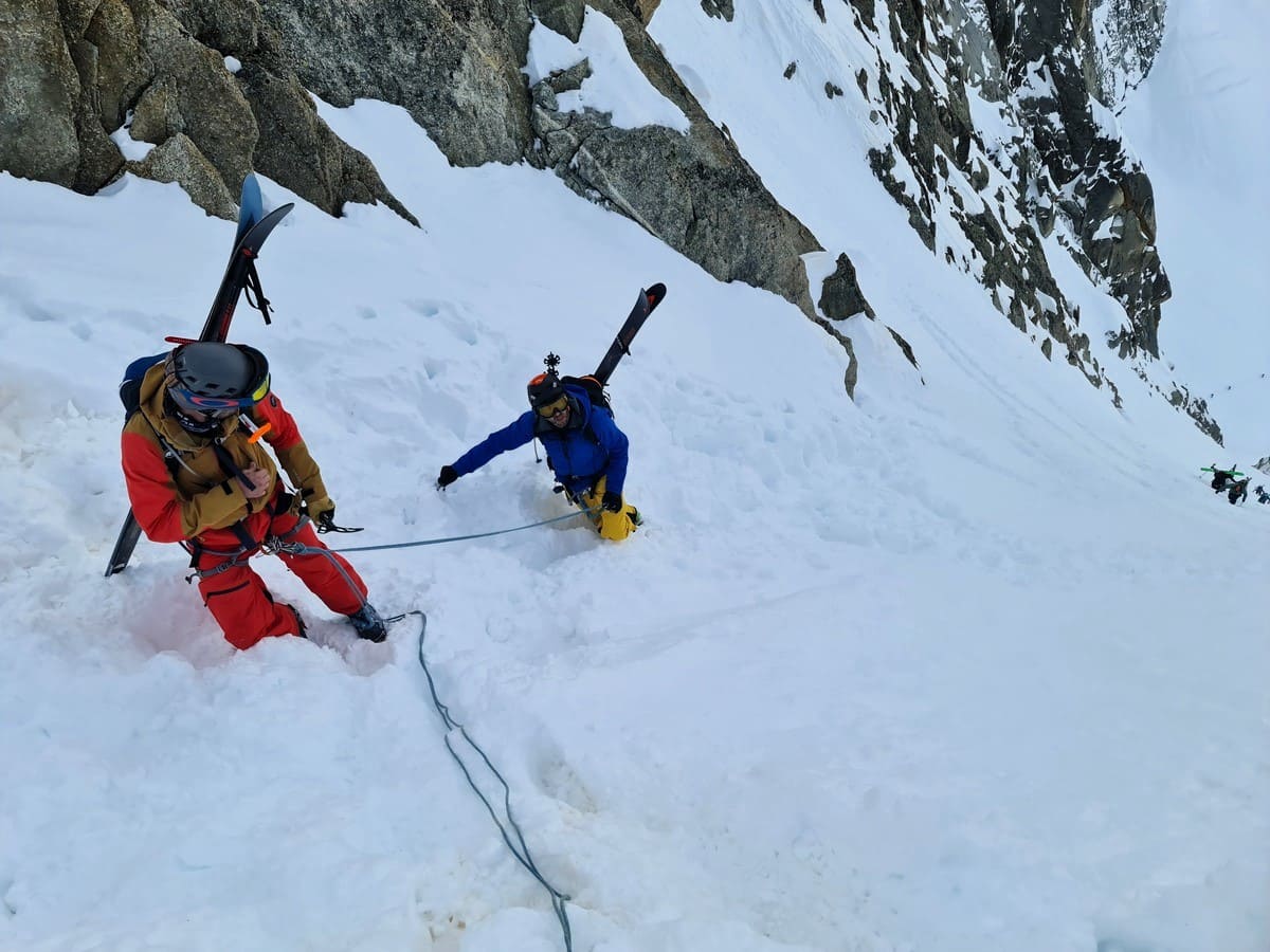 Guide ski breche puiseux chamonix