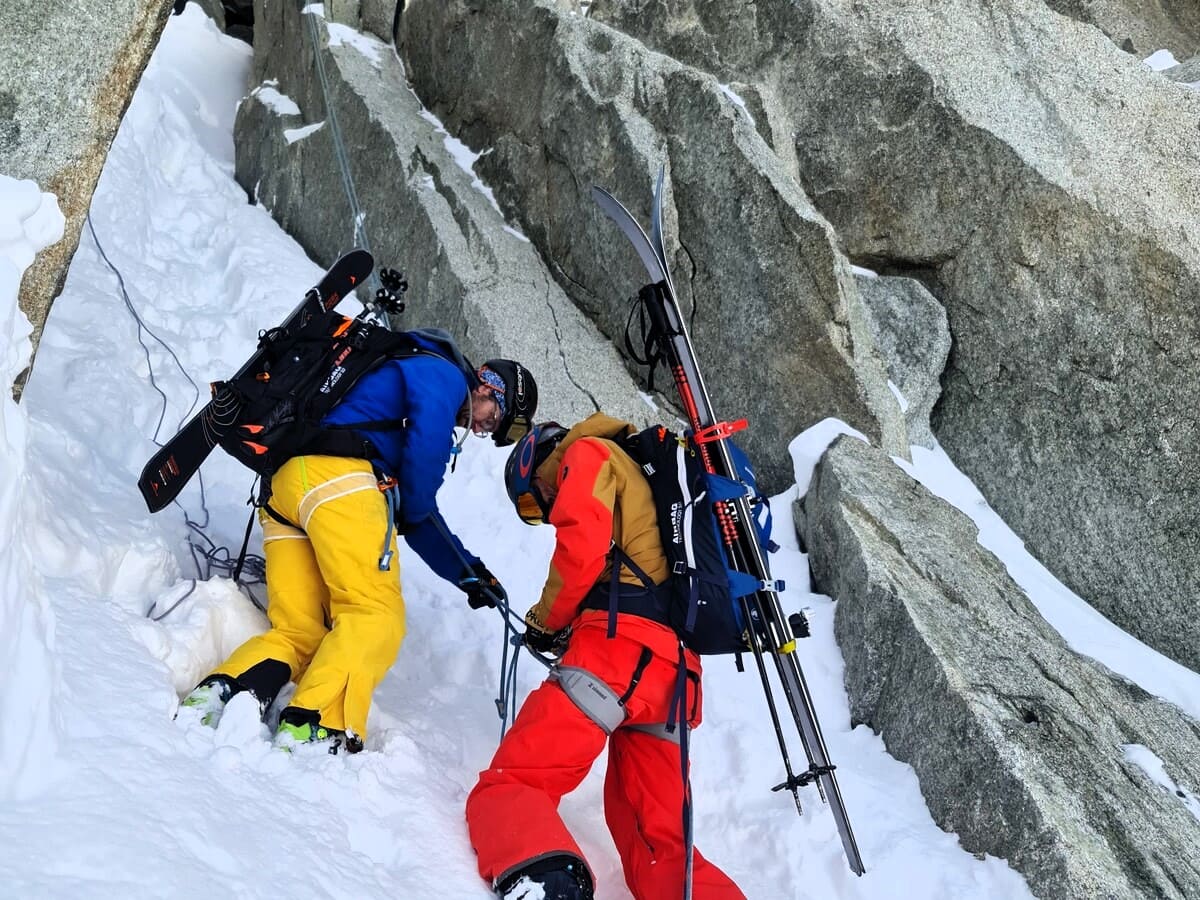 Guide ski breche puiseux chamonix