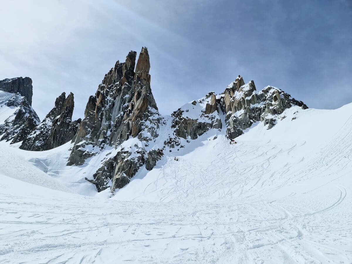 Guide ski breche puiseux chamonix