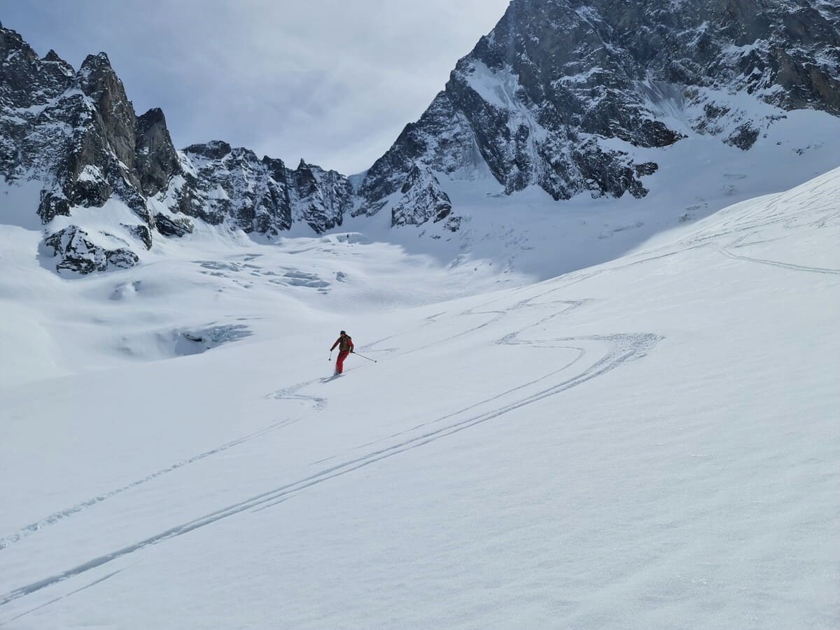 Guide ski breche puiseux chamonix