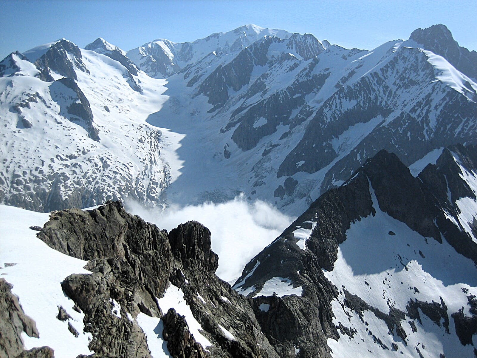 Mont Tondu depuis le refuge Robert blanc